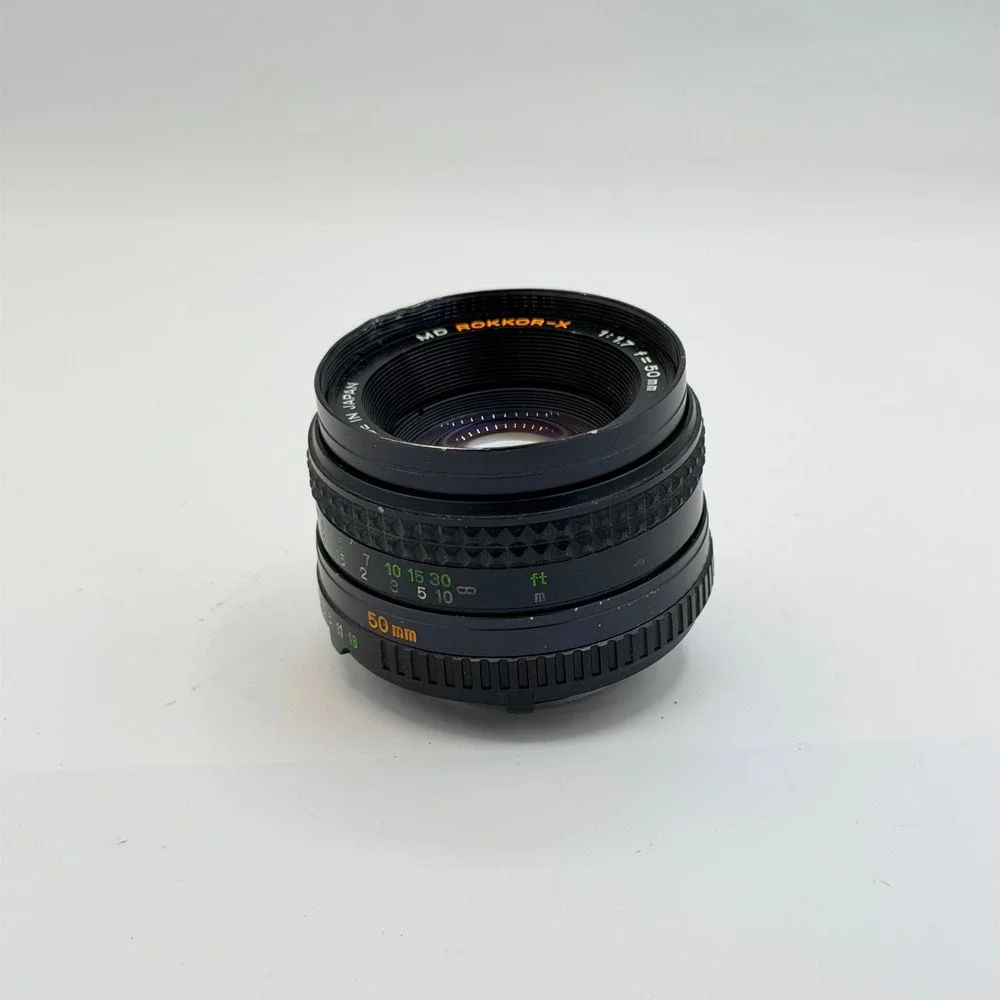 Minolta MD Rokkor-X 50mm f1.7 Prime Lens Vintage Manual Focus Japan 2084806